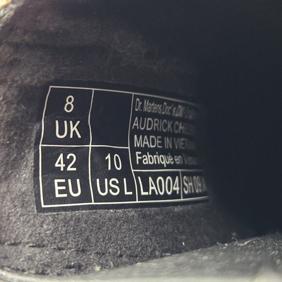 NEW Dr Martens Audrick Chelsea Boot Womens Size 10 Leather Platform Boot Taupe - Picture 10 of 11